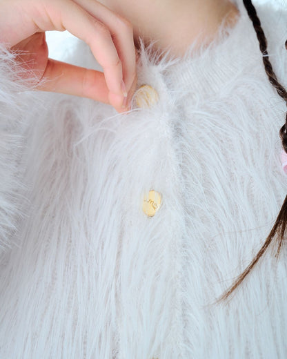 Furry Puffy Mink Cardigan