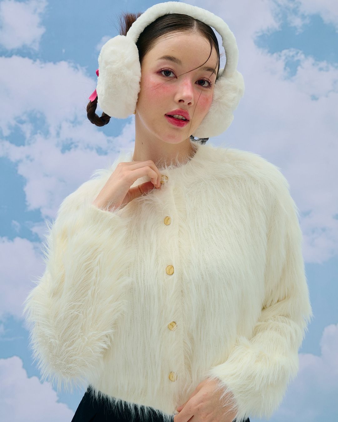 Furry Puffy Mink Cardigan