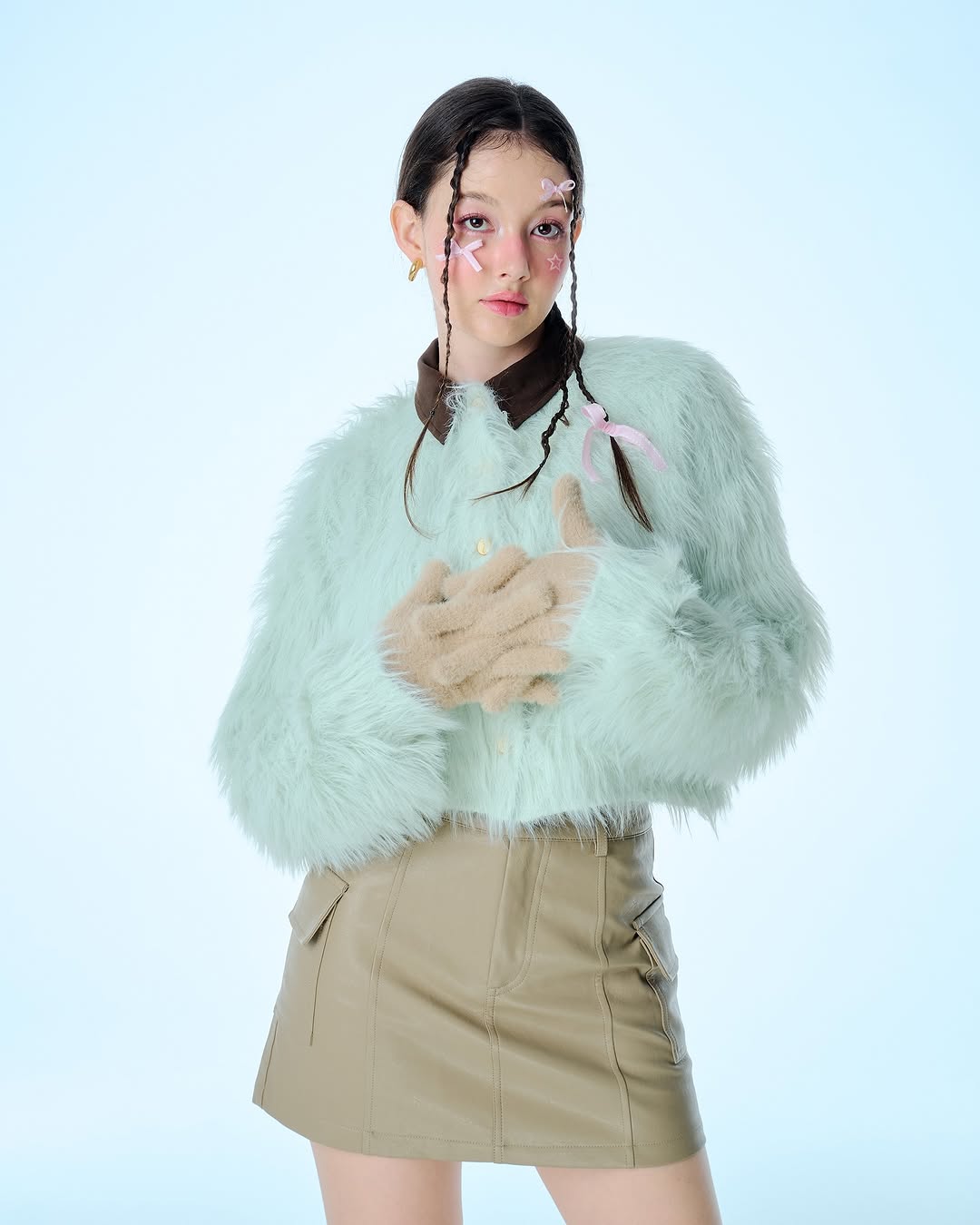 Furry Puffy Mink Cardigan